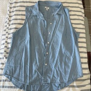 Chambray Button up Blouse